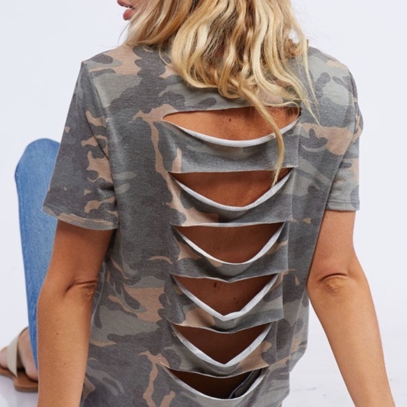 CAMO SLASH TEE - Picture 7 of 8